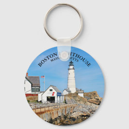 Boston Lighthouse, Massachusetts Sleutelhanger