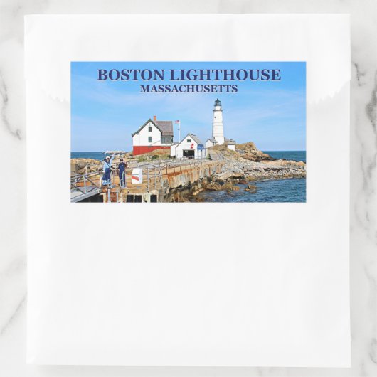 Boston Lighthouse, Massachusetts Stickers (Tas)