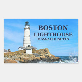 Boston Lighthouse, Massachusetts Stickers