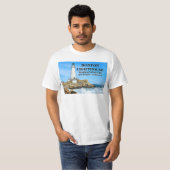 Boston Lighthouse, Massachusetts T-shirt (Voorkant volledig)