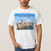 Boston Lighthouse, Massachusetts T-Shirt (Voorkant)