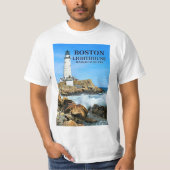 Boston Lighthouse, Massachusetts T-Shirt (Voorkant)