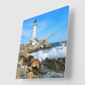 Boston Lighthouse, Massachusetts Vierkante Klok (Hoek)