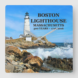 Boston Lighthouse, Massachusetts Vierkante Klok
