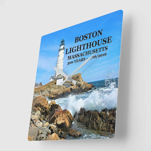 Boston Lighthouse, Massachusetts Vierkante Klok (Hoek)