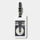 Boston Lighthouse Moon Bagagelabel (Voorkant verticaal)