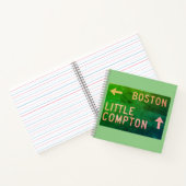 Boston, Little Compton, RI Sign Notitieboek (Binnen)