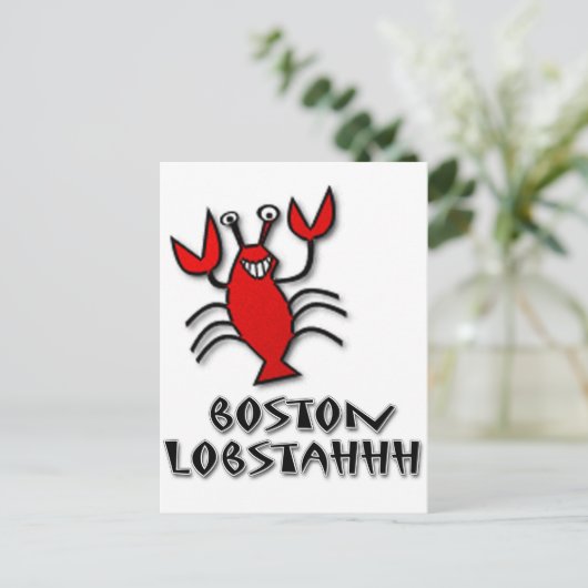 Boston Lobsta hhh Briefkaart (Staand voorkant)