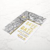 Boston Love Locator | Stadsplattegrond Bewaar de d Folie Uitnodiging (Gedraaid)