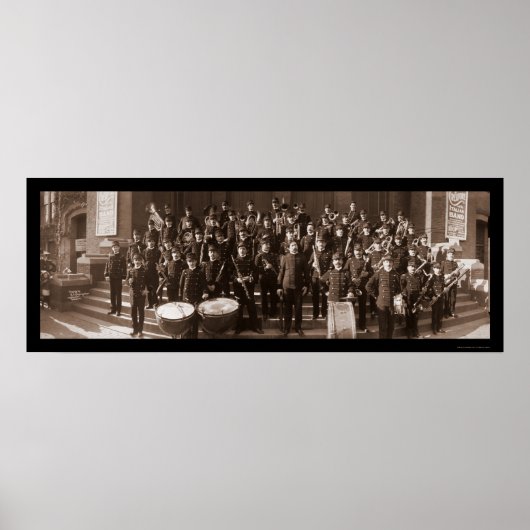 Boston MA Band Foto 1903 Poster (Voorkant)