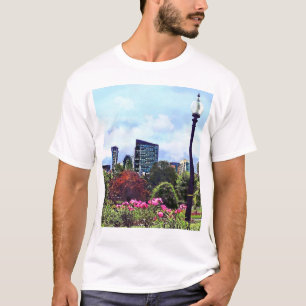 Boston MA - Boston Common en skyline T-shirt