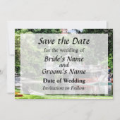 Boston MA - Boston Public Garden Bridge Save The Date (Voorkant)