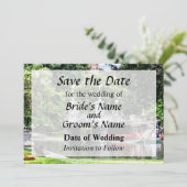 Boston MA - Boston Public Garden Bridge Save The Date (Staand voorkant)