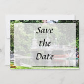 Boston MA - Boston Public Garden Bridge Save The Date (Achterkant)
