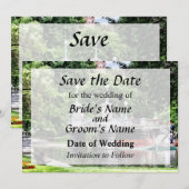 Boston MA - Boston Public Garden Bridge Save The Date (Voorkant / Achterkant)