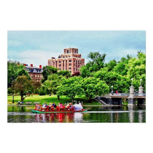 Boston MA - Boston Public Garden Poster (Voorkant)
