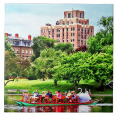 Boston MA - Boston Public Garden Tegeltje (Voorkant)