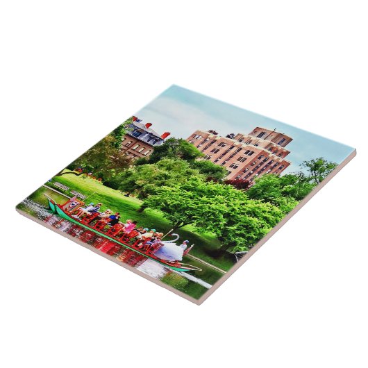 Boston MA - Boston Public Garden Tegeltje (Zijkant)