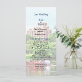 Boston MA Boston Public Garden Wedding Program Programmakaart (Staand voorkant)