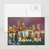 BOSTON MA BRIEFKAART (Voorkant / Achterkant)