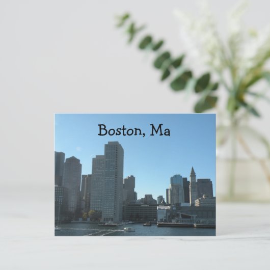 Boston MA Briefkaart (Staand voorkant)