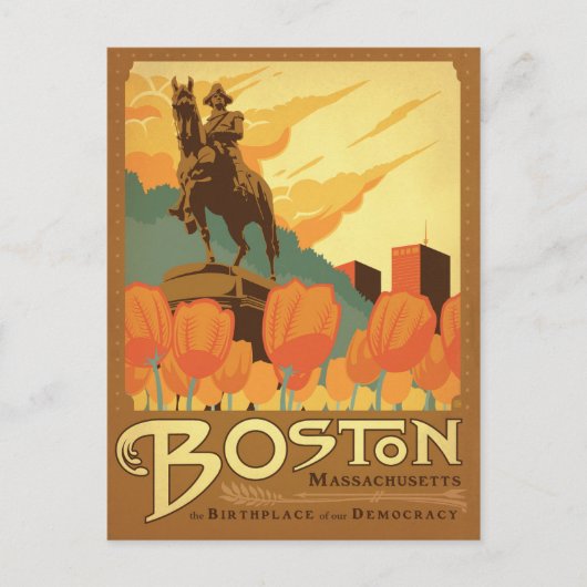 Boston, MA - De geboorte van onze democratie Briefkaart (Voorkant)
