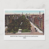 Boston MA, Gemenebest Ave. Uitzicht  briefkaart (Voorkant)