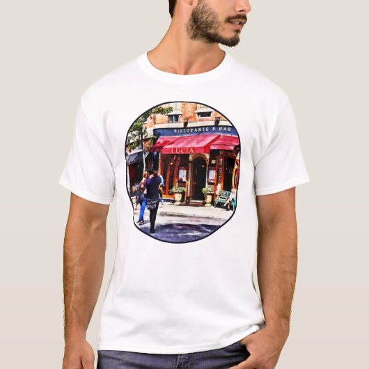 Boston MA - Hanover Street North End T-shirt (Voorkant)