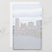 Boston MA - Inner Harbor Briefpapier (Voorkant / Achterkant)
