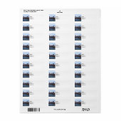 Boston MA - Inner Harbor Etiket (Full Sheet)