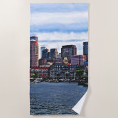 Boston MA - Inner Harbor Strandlaken (Voorkant)