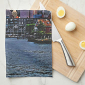 Boston MA - Inner Harbor Theedoek (Quarter Fold)