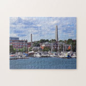 Boston MA - Jachthaven met Bunker Hill Monument Legpuzzel (Horizontaal)