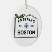 Boston MA Keramisch Ornament (Rechts)