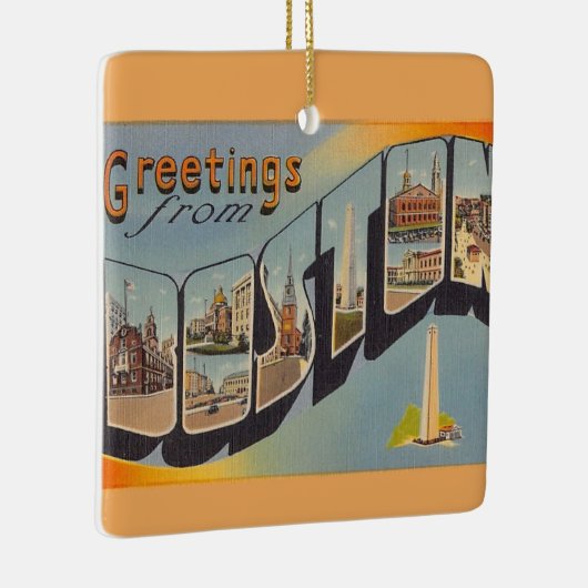  Boston MA Keramisch Ornament (Rechts)