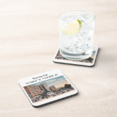 Boston MA Map Coordinates  Style Bier Onderzetter (Rechterzijde)