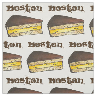 BOSTON MA Massachusetts Cream Pie Slice Foodie Stof