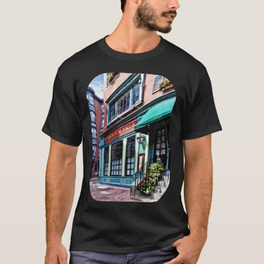 Boston MA North End-restaurant T-shirt (Voorkant)