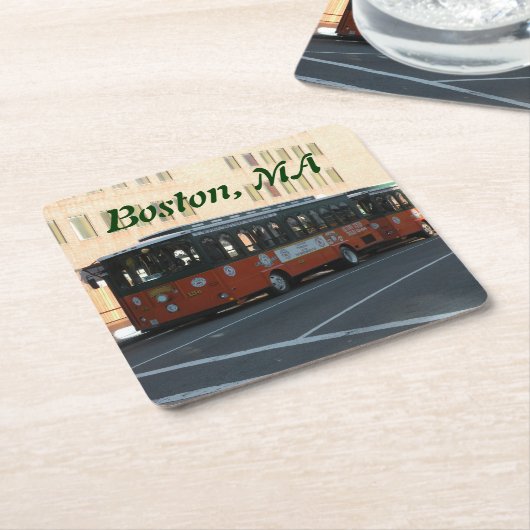 Boston, MA Onderzetter (Schuin)