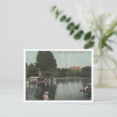 Boston MA, Openbare Tuinen 1910 Briefkaart (Staand voorkant)