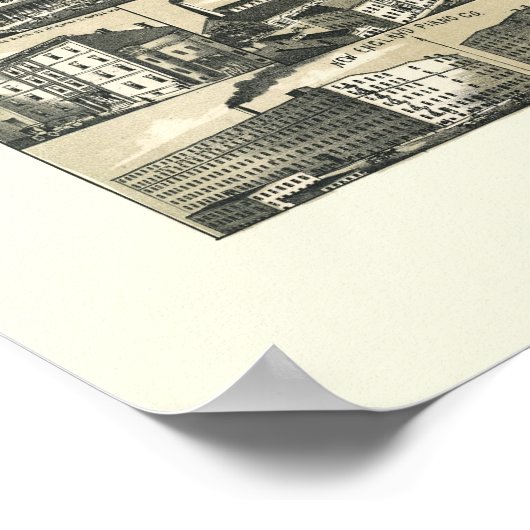 Boston, MA Panoramic Map - 1888 Poster (Hoek)