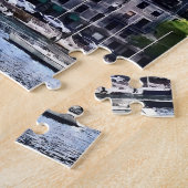 Boston MA - Skyline met Custom House Tower Legpuzzel (Zijkant)