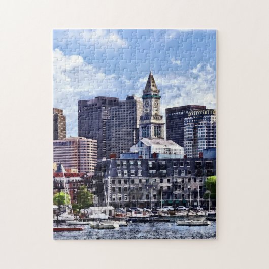 Boston MA - Skyline met Custom House Tower Legpuzzel (Verticaal)