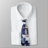 Boston MA - Skyline met Custom House Tower Stropdas (Gebonden)