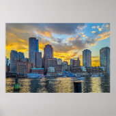 Boston, MA skyline Poster (Voorkant)