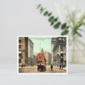 Boston MA State Street Vintage jaren 1910 Briefkaart (Staand voorkant)