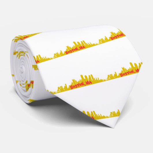 boston, MA Stropdas (Opgerold)