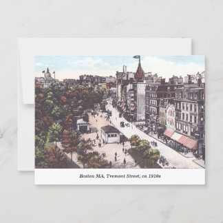 Boston MA, Tremon Street Scene, ca 1910  Briefkaart