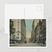 Boston MA, Tremont St Uitzicht 1909 Briefkaart (Voorkant / Achterkant)