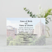 Boston MA - Uitzicht vanaf Boston Public Garden Kaart (Staand voorkant)